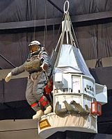 Replica of the Excelsior III gondola at the National Museum of the United States Air Force