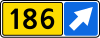 Number and direction of the road