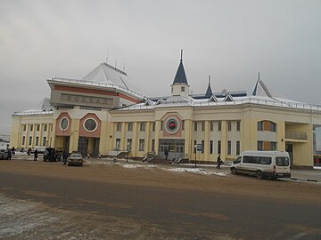 Вид вокзала со стороны Привокзальной площади