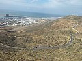 View from the hill to the port of Agadir