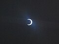 Photograph of the ending stages of the eclipse as seen from Chennai