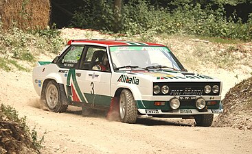 Fiat Abarth 131 rally car with "Alitalia" livery