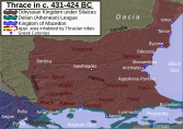 The Odrysian kingdom in the late 5th century BC