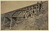 The Potomac Creek Bridge as it stood in April 18, 1863.