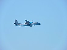 A SLAF MA-60 performs at the 70th independence day.