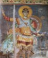 A fresco of Saint Demetrius