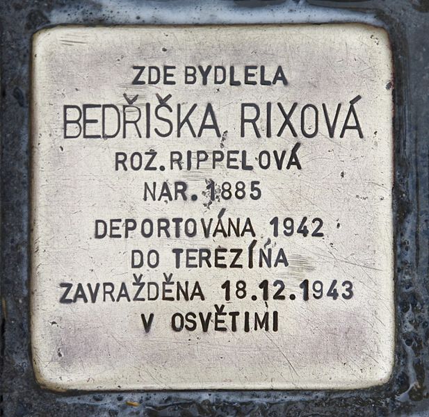 File:Stolperstein für Bedriska Rixová.JPG