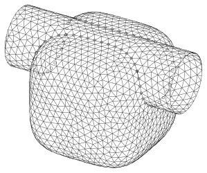 Triangulation: cylinder, surface x4 + y4 + z4 = 1