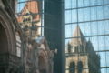 Trinity Church reflected in the windows of the John Hancock Tower, 2001