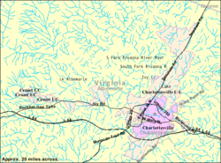 2007 census map of Charlottesville