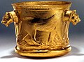 Achaemenid Golden cup. Dated first half of first millennium. Excavated at Kalardasht in Mazandaran.