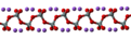 Ball and stick model of polymeric sodium silicate