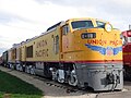 One of only two surviving examples of Union Pacific's turbines is kept in display condition