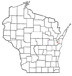 Location of Bellevue, Wisconsin