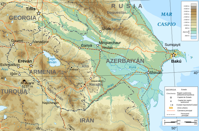 Archivo:Azerbaijan topographic map-es.svg