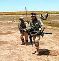 Army mortarman in Afghanistan, 2004. Conventional mode.