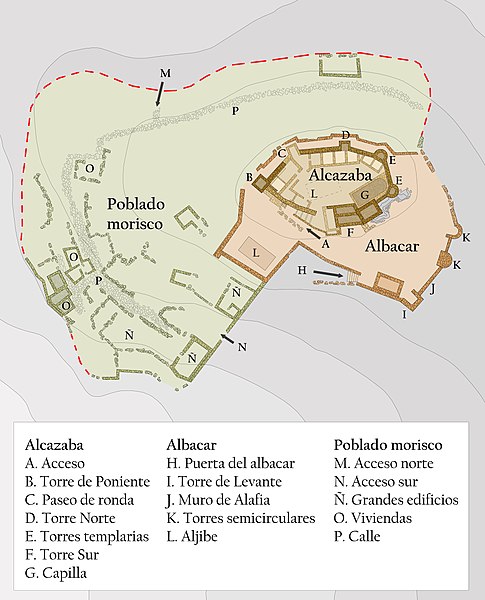 Archivo:Castillo de Xivert plano.jpg