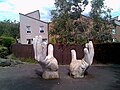 Giant hands sculpture, Collydean