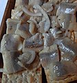 Scandinavian pickled herring, rich in Vitamin D, Vitamin B12, and Omega-3 fatty acids.[145]