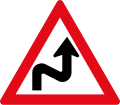 Double curve first to right