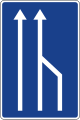 S-52 End of lane intended for circulation