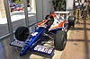 The G-Force GF05 car painted in navy blue, orange and white