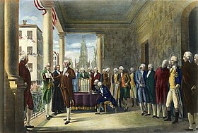 George Washington, inaugurated as President, April 30, 1789