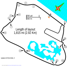 Layout of the Battersea Park Street Circuit