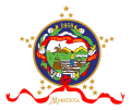 Antigua bandera de Minnesota, usada desde 1893 hasta 1957