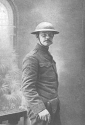 Sgt. Joyce Kilmer, as a member of the 69th Volunteer Infantry Unit, circa 1918.