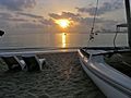 Sunrise over Khor Fakkan beach