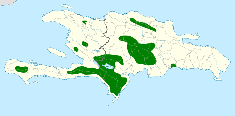 Archivo:Psittacara chloropterus map.svg