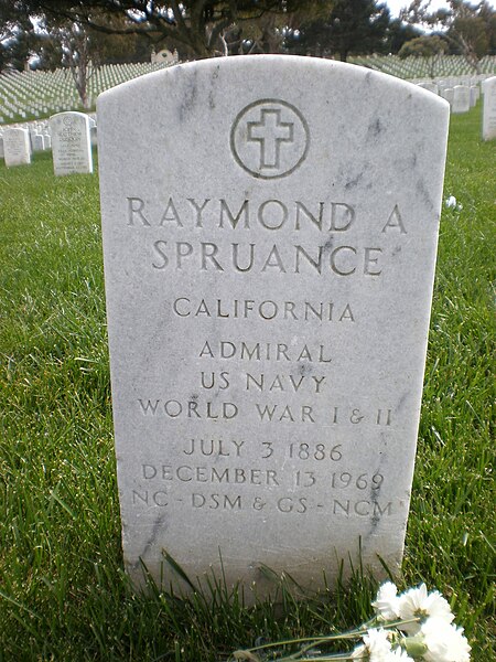 File:Raymond A. Spruance headstone.JPG