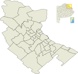 Location of Los Polvorines