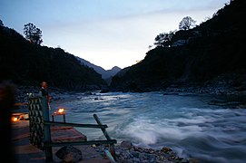 Evening prayers "Sandhya Aarti" at Rudraprayag