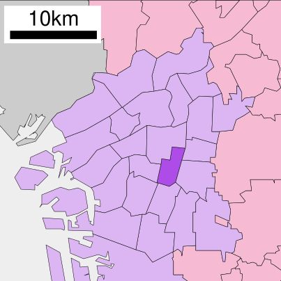 File:Tennoji-ku in Osaka City.svg