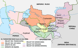 La región bajo el Imperio ruso (1900)