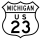 Business US Highway 23 marker