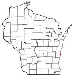 Location of Sheboygan in Sheboygan County, Wisconsin