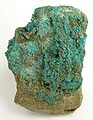 The rare (bluish) mineral boothite (CuSO4·7H2O)