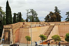 Flanco este. Comienzo del baluarte visto desde el baluarte de San Pedro