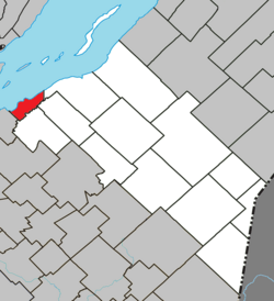 Location within Montmagny RCM.