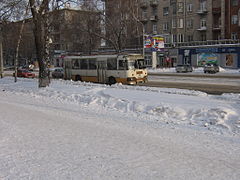 ЛиАЗ-677М в Новокузнецке, 2008 год