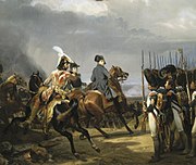 Napoléon I, Emperor of the French, reviewing the Imperial Guard at the Battle of Jena-Auerstedt in 1806, by Horace Vernet.