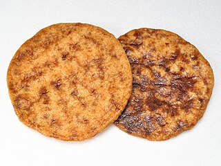 Nure-senbei, or wet senbei with soy sauce