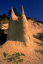 An ochre quarry in Rustrel, France