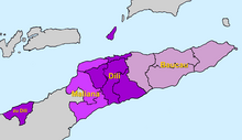 Location of the archdiocese within East Timor