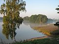 Brivaišis lake viewed from the castle hill