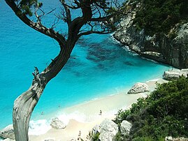 The Cala Goloritzé beach, Sardinia.