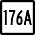 Route 176A marker